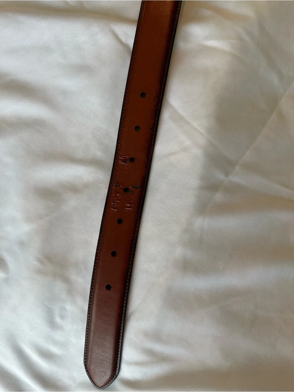Dockers Brown leather belt with silver buckle